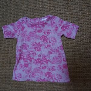 Girls Size 18-24mos Joe Fresh Pink Rose Tunic-style Top